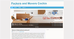 Desktop Screenshot of packersandmoverscochin.com